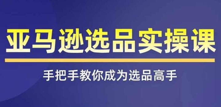 亚马逊选品实操课程，快速掌握亚马逊选品的技巧，覆盖亚马逊选品所有渠道-轻创淘金网