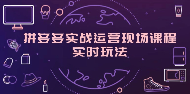 （11759期）拼多多实战运营现场课程，实时玩法，爆款打造，选品、规则解析-轻创淘金网